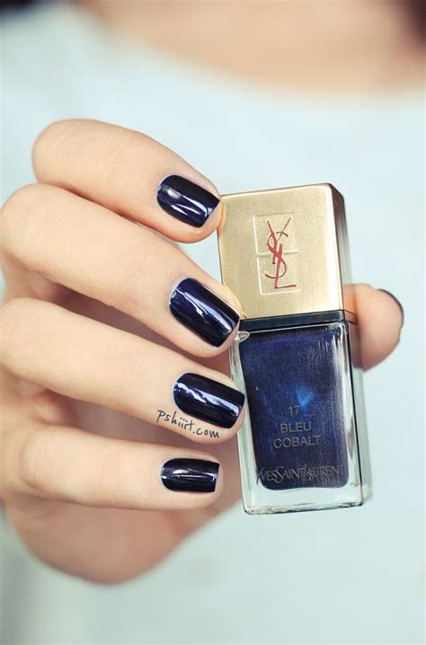 bleu cobalt ysl|Vernis à Ongles .